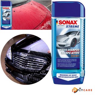 Nước rửa xe đậm đặc 2 trong 1 sonax xtreme active shampoo 214200 500ml