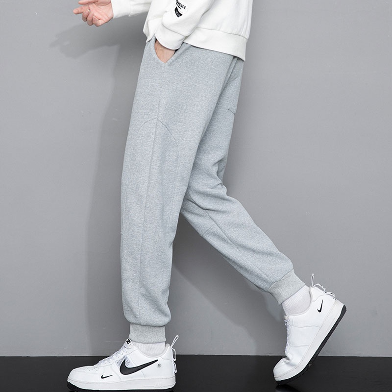 Quần Dài Thể Thao Dáng Rộng Phối Dây Rút Thời Trang Trẻ Trung Cho Nam