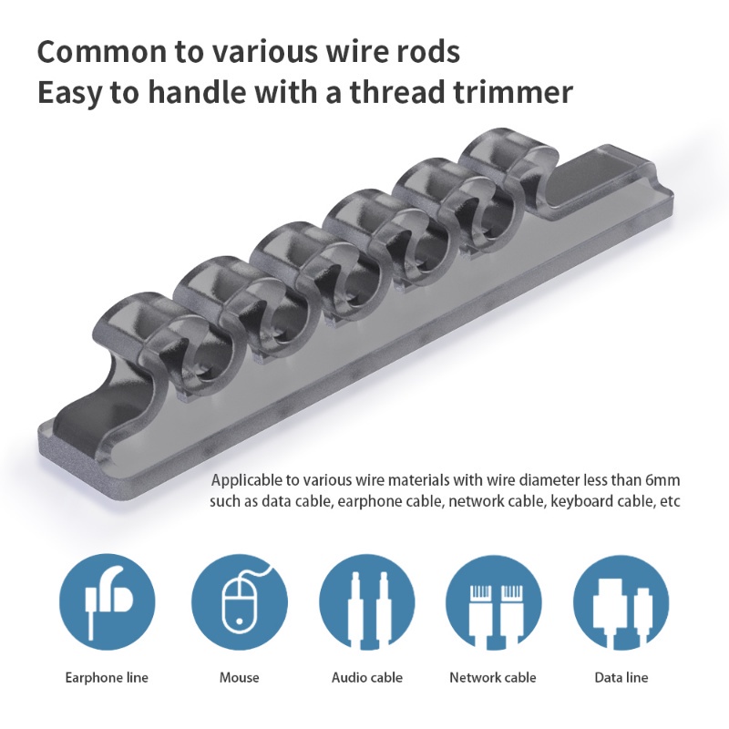 Dụng Cụ Sắp Xếp Dây Cáp Sạc / Truyền Dữ Liệu USB 5 Lỗ Sáng Tạo