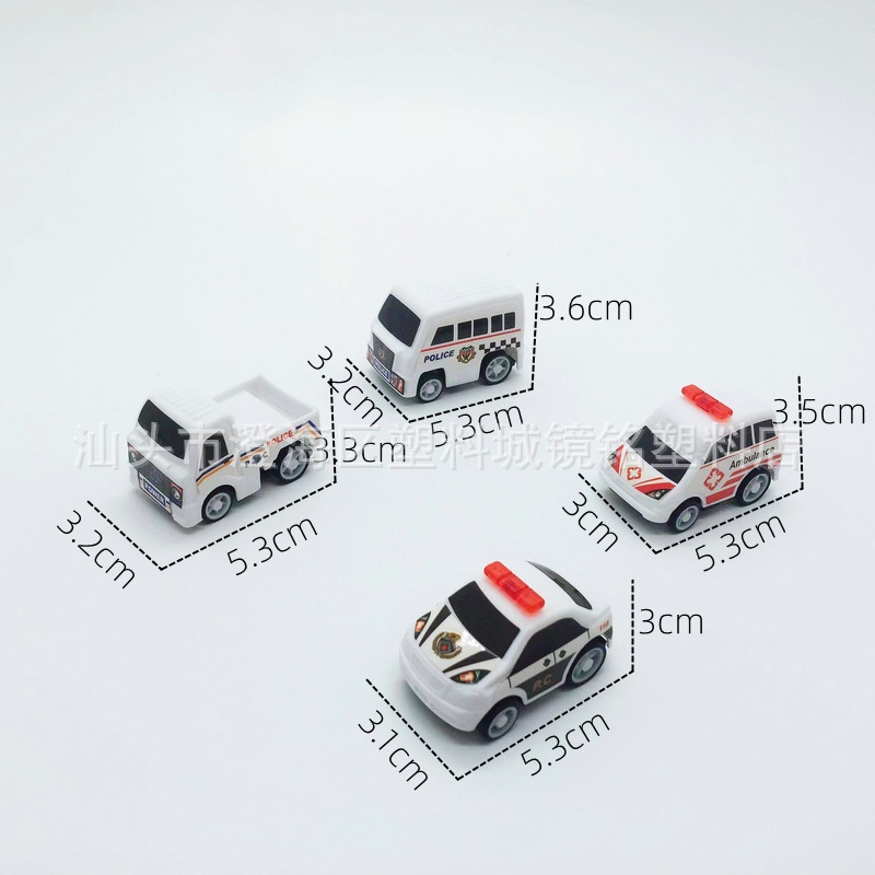 Xe Ô Tô Đồ Chơi Xe Cảnh Sát, Xe Cứu Thương Nhỏ Xinh Động Cơ Dây Cót