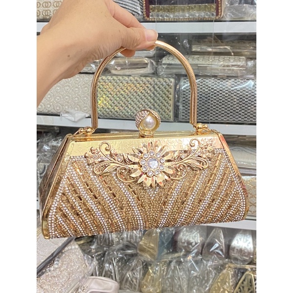 Bóp Đầm Đeo Vai Kết Hạt Thủ Công Hàng Cao Cấp Có Quai{ Nhận giao hoả tốc trong ngày khu vực tphcm}