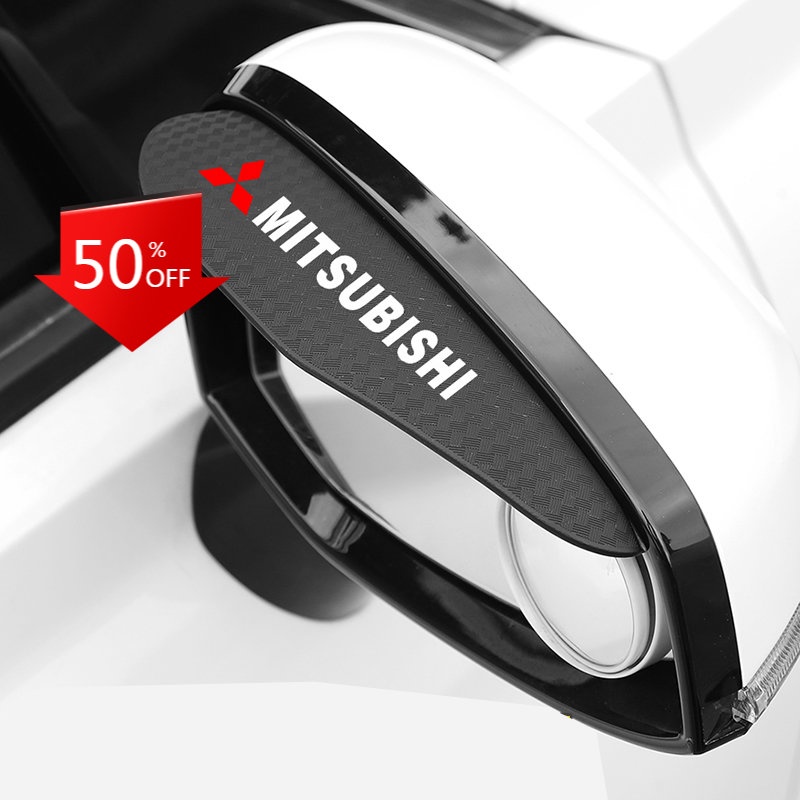 Tấm Che Mưa Gắn Gương Chiếu Hậu Cho Xe Hơi Mitsubishi Triton Outlander Mirage Asx Lancer Evo Pajero Grandis Galant Xpander