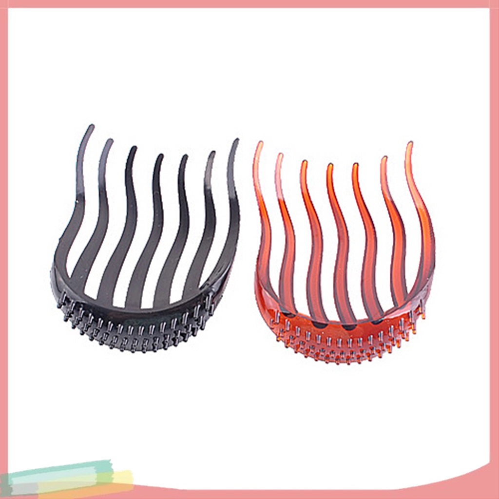 Lược Kẹp Tóc 2 Màu Tạo Kiểu Gợn Sóng Thời Trang Cho Nữ