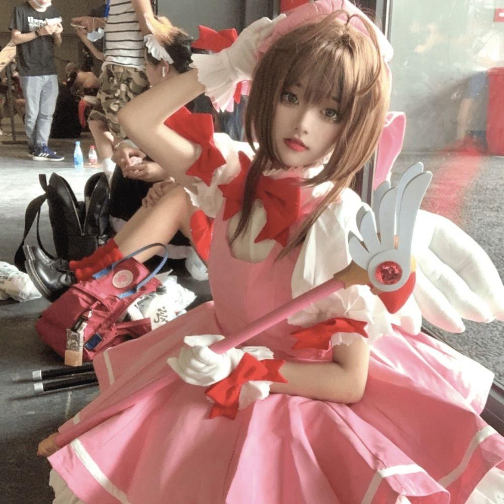 Tóc Giả Bằng Sợi Tổng Hợp Dùng Hóa Trang Nhân Vật Kinomoto