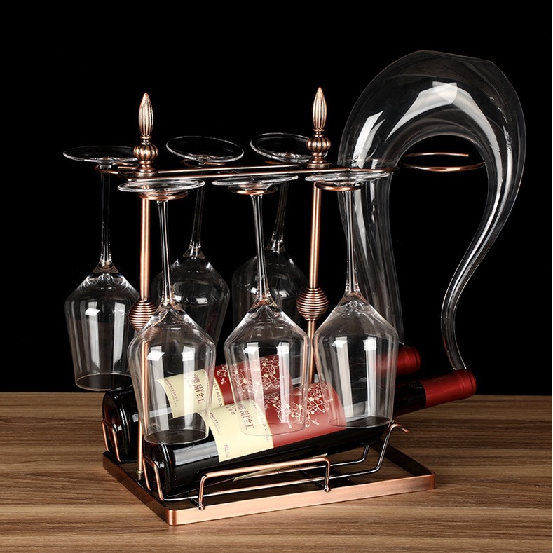 Giá Đỡ Ly Rượu Vang Hình Chữ U Bằng Sắt Đa Năng Phong Cách Châu Âu