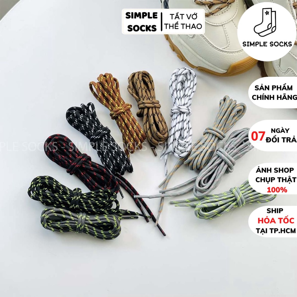 Dây Giày Phản Quang Tròn🍅FREESHIP🍅Bản Cao Cấp Cho Giày Thể Thao yz350, 500, 700, Yeezy - Hai Kích Thước 120cm Và 160cm