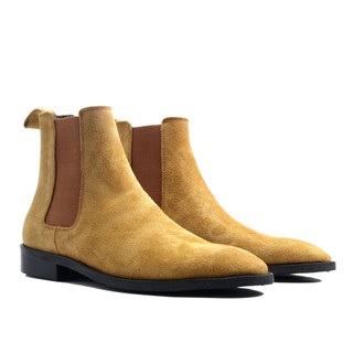 Chelsea boots classic lộn nâu
