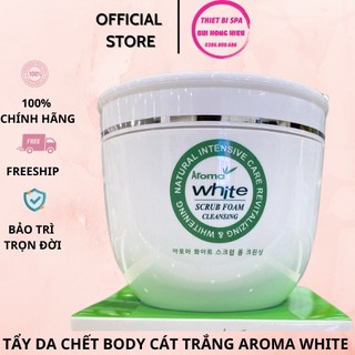 Tẩy Da Chết Body Cát Trắng Aroma White - Hũ 300g - Chuẩn Hàn Quốc
