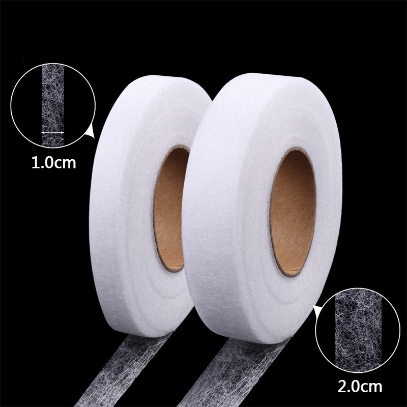 Cuộn Băng Keo Hai Mặt 60M Bằng Vải Không Dệt Dùng Để May Vá DIY