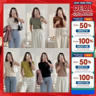 Áo len tăm đũa cổ tròn qc 0101
