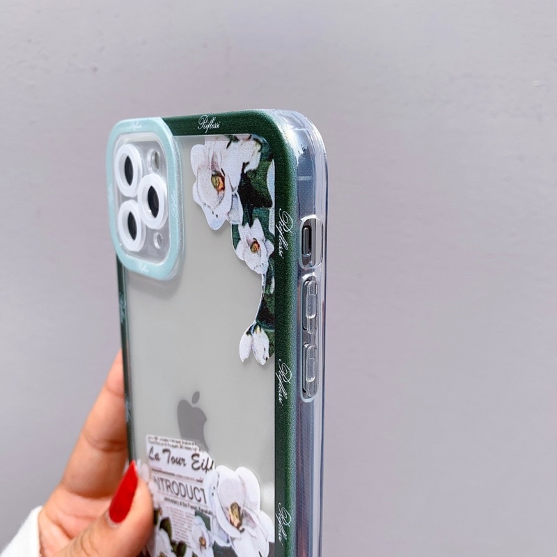 Ốp Lưng Silicon Chống Sốc Viền Nổi Flower Magazine- có Oppo/samsung/vivo/xiaomi