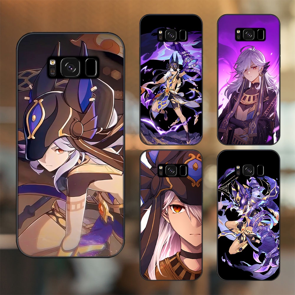 Ốp lưng Samsung S8, S8 Plus viền đen in hình Cyno Genshin Impact