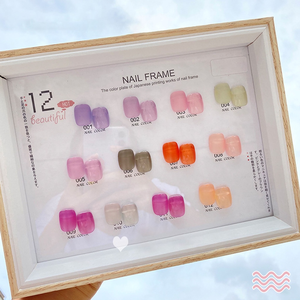 Sơn Móng Tay 8ml Dạng Thạch Trong Mờ Dễ Tẩy Trang Lâu Trôi Dùng Cho Salon Làm Đẹp