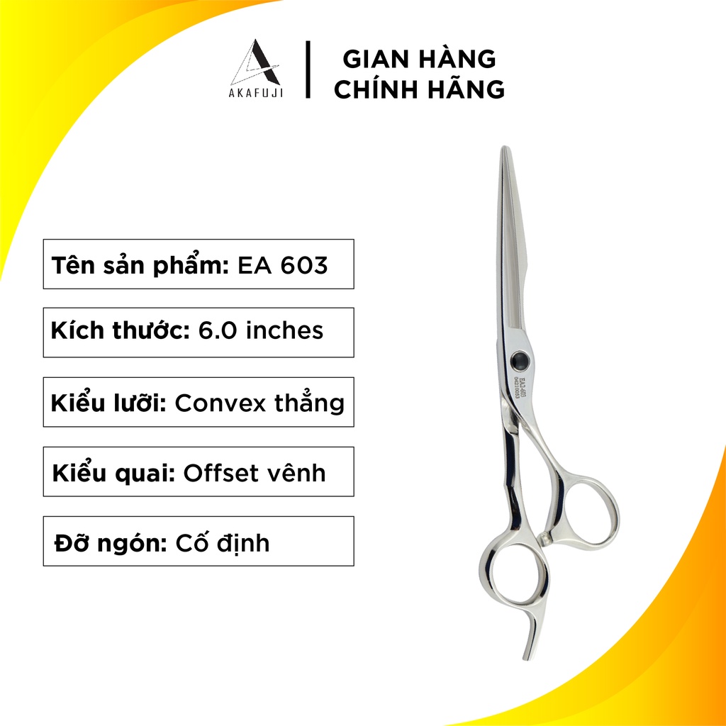Kéo Cắt Tóc AKAFUJI EA2 603 SIZE 6.0 inches Thép Nhật Cao Cấp [HÀNG CHÍNH HÃNG] Bảo Hành 12 Tháng
