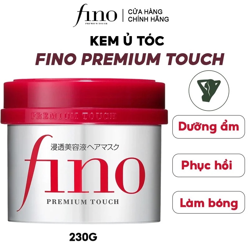 Kem Ủ Tóc Giúp Tóc Phục Hồi & Suôn Mượt Fino Premium Touch 230g