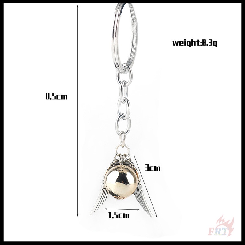 ✪ Móc Khóa Snitch Vàng - Quidditch ✪ 1 Mặt Dây Chuyền Hợp Kim Hình Thế Giới Phép Thuật