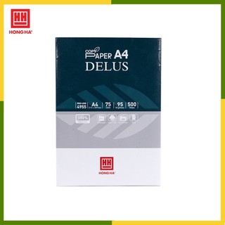 Giấy A4 định lượng 75gsm giấy in/ photo Hồng Hà Delus Văn Phòng Phẩm Công Nhi