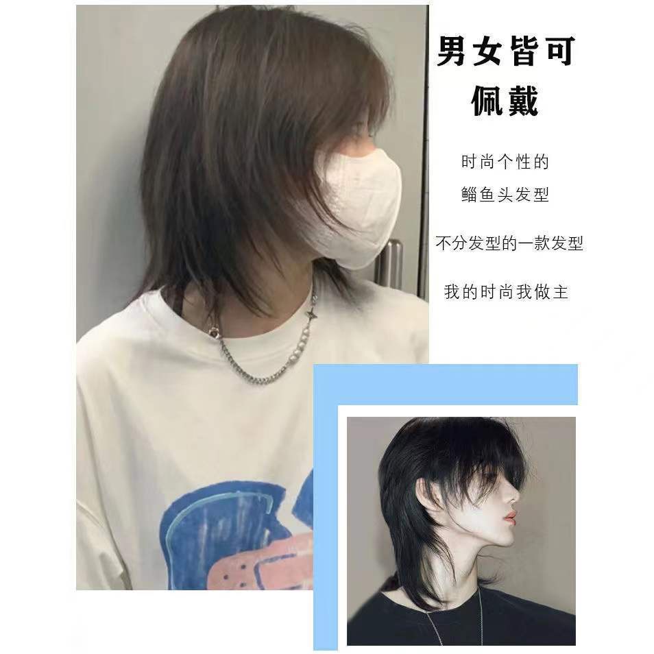 Bộ Tóc Giả Dài Trung Bình Thời Trang Cho Nam Zheng Yijian