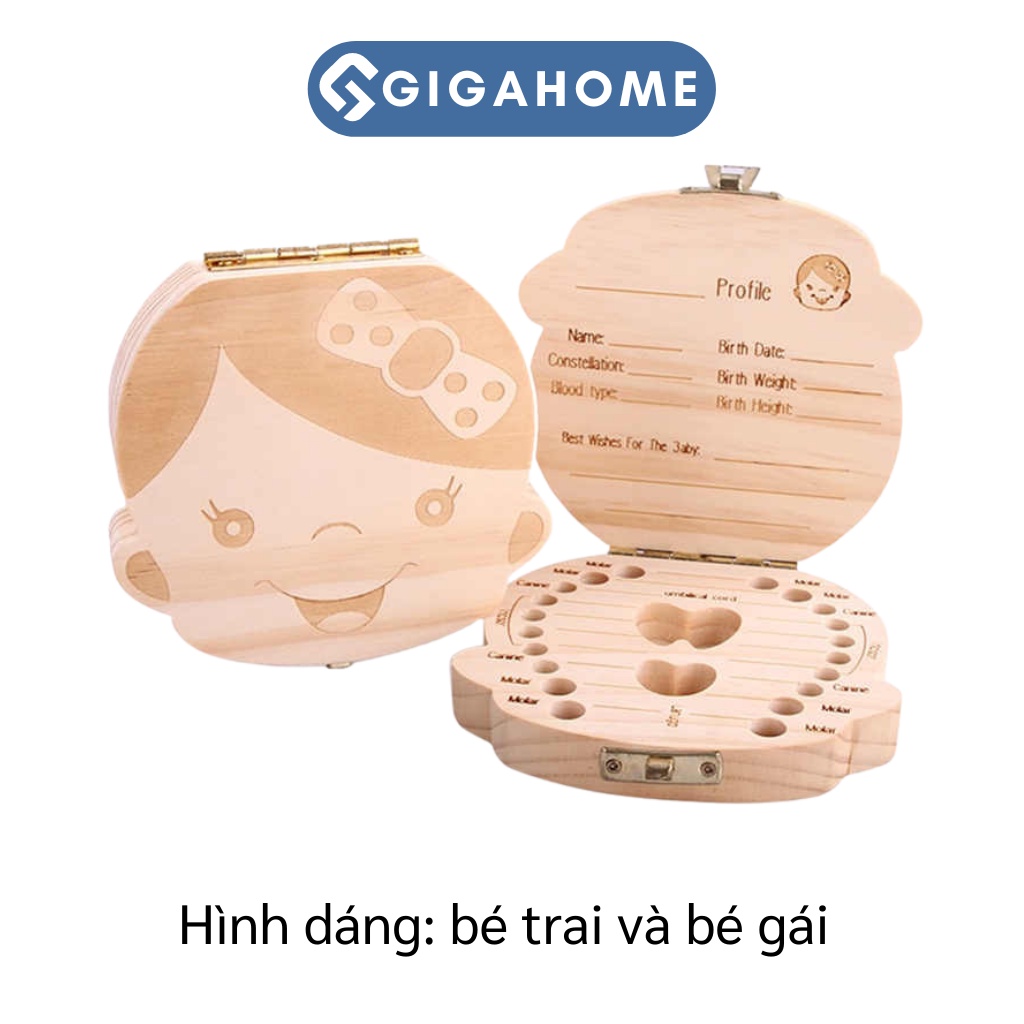 Hộp Đựng Răng Sữa Cho Bé GIGAHOME Lưu Giữ Kỷ Niệm Đáng Nhớ Cho Trẻ 4114