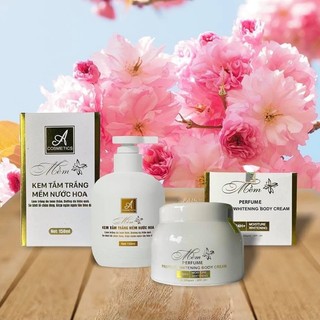 (HÀNG CHÍNH HÃNG) Bộ sản phẩm Kem dưỡng trắng da & Tắm trắng mềm Hương nước hoa trắng da siêu hot 2022