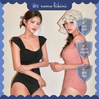 Bikini đi biển, đồ bơi nữ 1 mảnh liền thân tôn dáng 2 dây vai to Nemo Bikini - B33