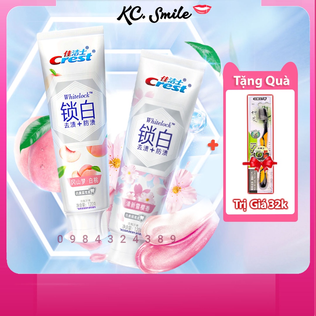 Combo 3 tuýp kem đánh răng crest 3D White Brilliance - 3 pack