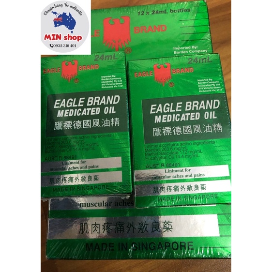 Dầu gió xanh Úc Eagle Brand 24ml