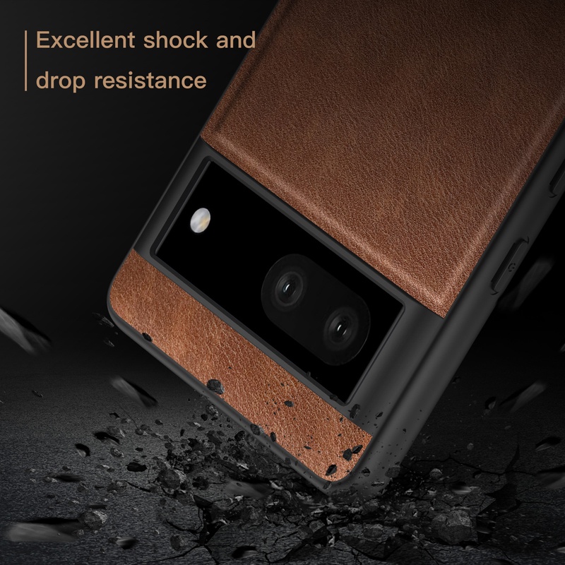 Ốp Điện Thoại Da PU + TPU Mềm Chống Sốc Cho Google Pixel 7 Pro