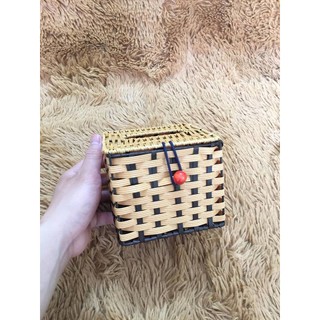 ⛔freeship+⛔ hộp đựng giấy ăn đan bằng mây