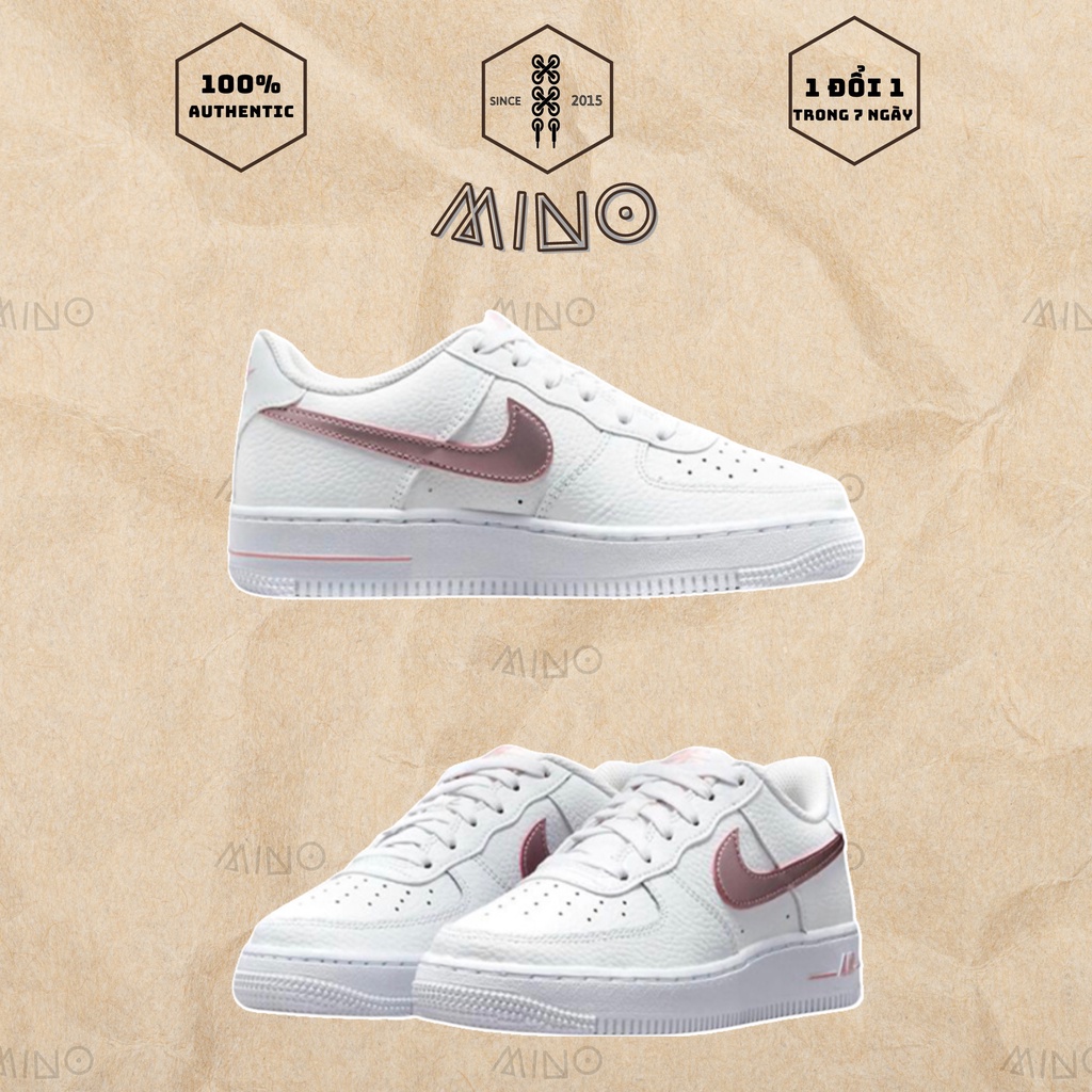Giày Nike Air Force 1 GS White Pink Glaze (CT3839-104)
