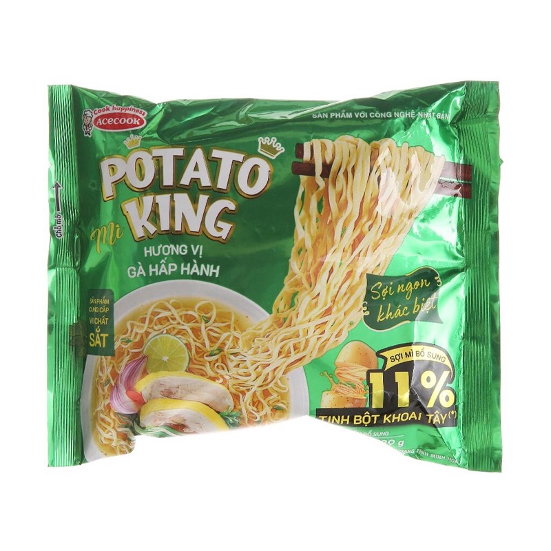 5 gói mì Pôtatô king gà lá é