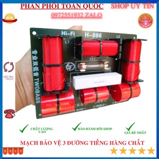 Mạch phân tân tăng loa sân khấu   2 BASS 1 TREBLE làm từ linh kiện loại tốt giá 2 mạch