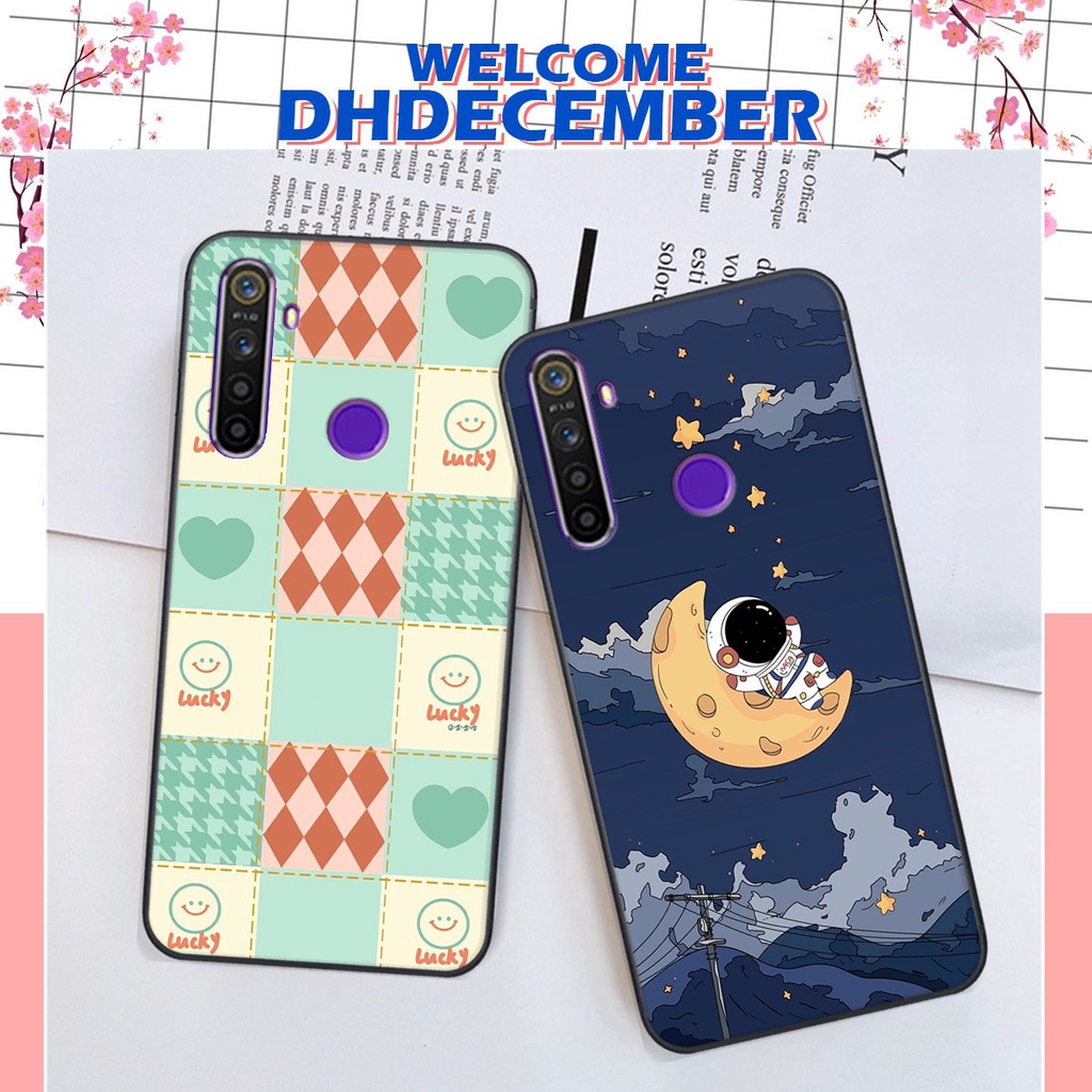 Ốp lưng Realme 3/ 5/5i / 6i / C3 in hình tim, kẻ vuông mẫu mới CỰC XINH