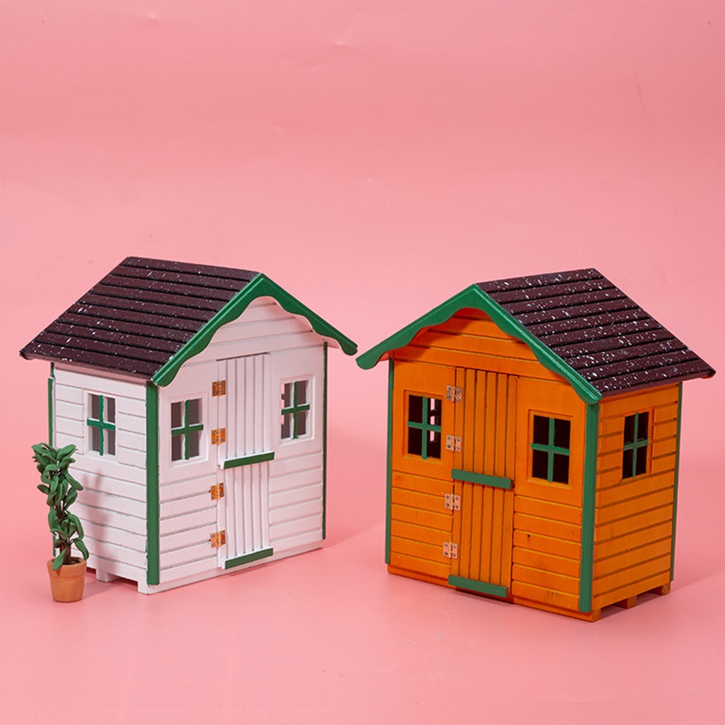 Lvits mô hình ngôi nhà ba chiều nhỏ dễ thương trang trí tiểu cảnh tỉ lệ 1 - ảnh sản phẩm 2