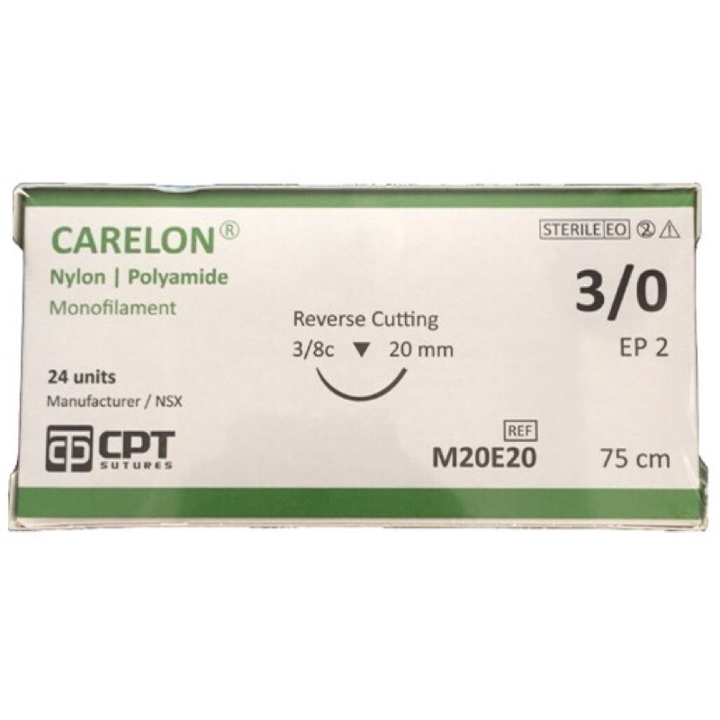 CHỈ PHẪU THUẬT CPT NYLON (2/0 - Đến  - 7/0)