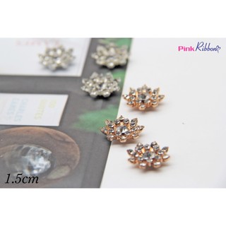 Charm mặt trời đính trai/đá 1.5cm phụ kiện thời trang, gắn lên phụ kiện tóc, làm phụ kiện nơ bờm kẹp tóc, DIY