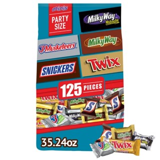  Socola thập cẩm Snickers Twix 3 Musketeers Milky Way & Milky Way Midnight có bill Mỹ 