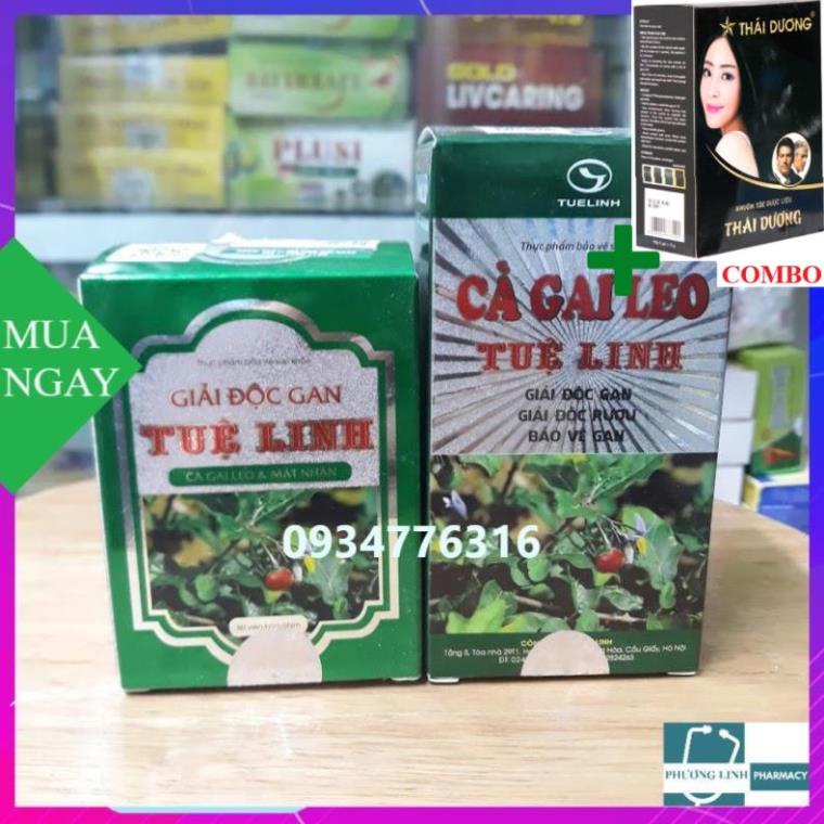 Combo Gội Là Đen Thái Dương+ Giải Độc Gan Tuệ Linh