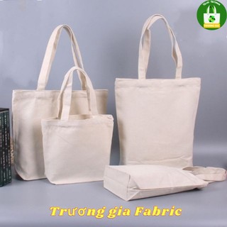 Túi vải Canvas trơn không khóa kéo Kích thước Có sẵn Trương Gia Túi Vải - Túi Canvas