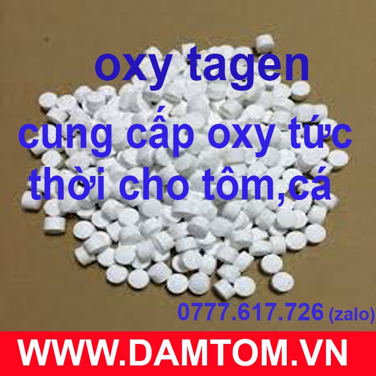 1 kg Oxy viên nén, dùng cho hồ cá koi, cá kiểng, cá nổi đầu do thiếu oxy