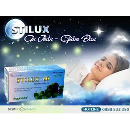 Stilux 60 hỗ trợ giúp an thần, gây ngủ, giảm đau trong các bệnh đường tiêu hóa, đau khi có kinh và đau đầu