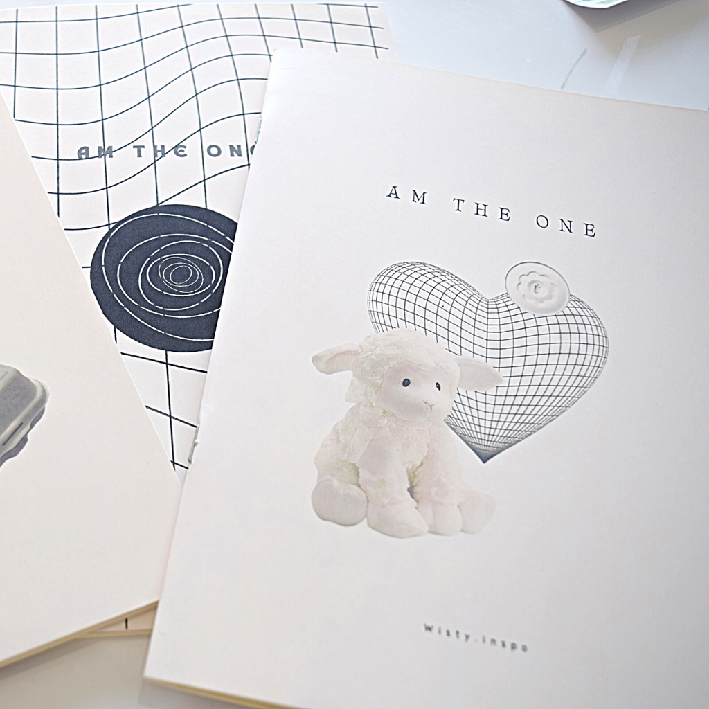 Tập vở học sinh B5 bìa phong cách Aesthetic cừu gấu bông 80gsm ruột kẻ ngang-ô vuông