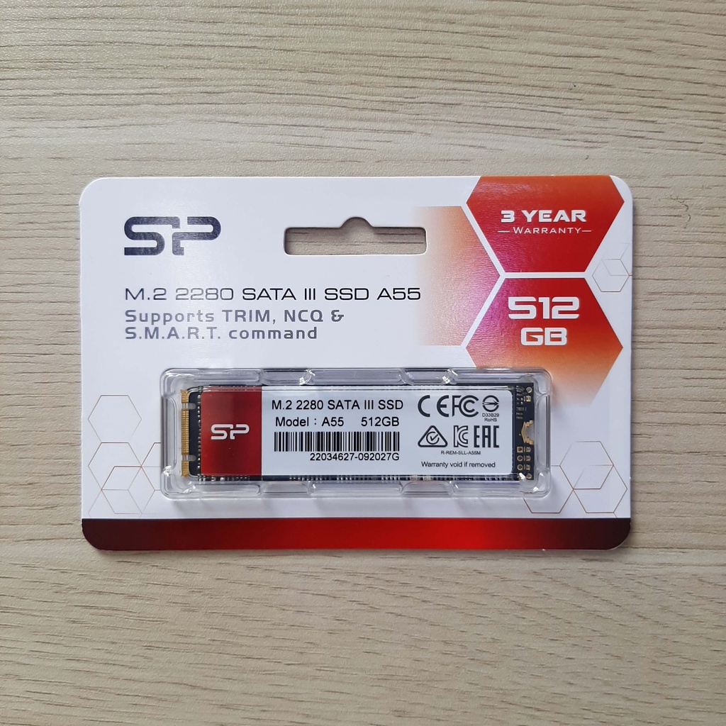 Ổ cứng SSD Silicon Power M2 SATA  A55 128GB/256GB/512GB/1TB I Bảo hàng 36 tháng - Hàng chính hãng