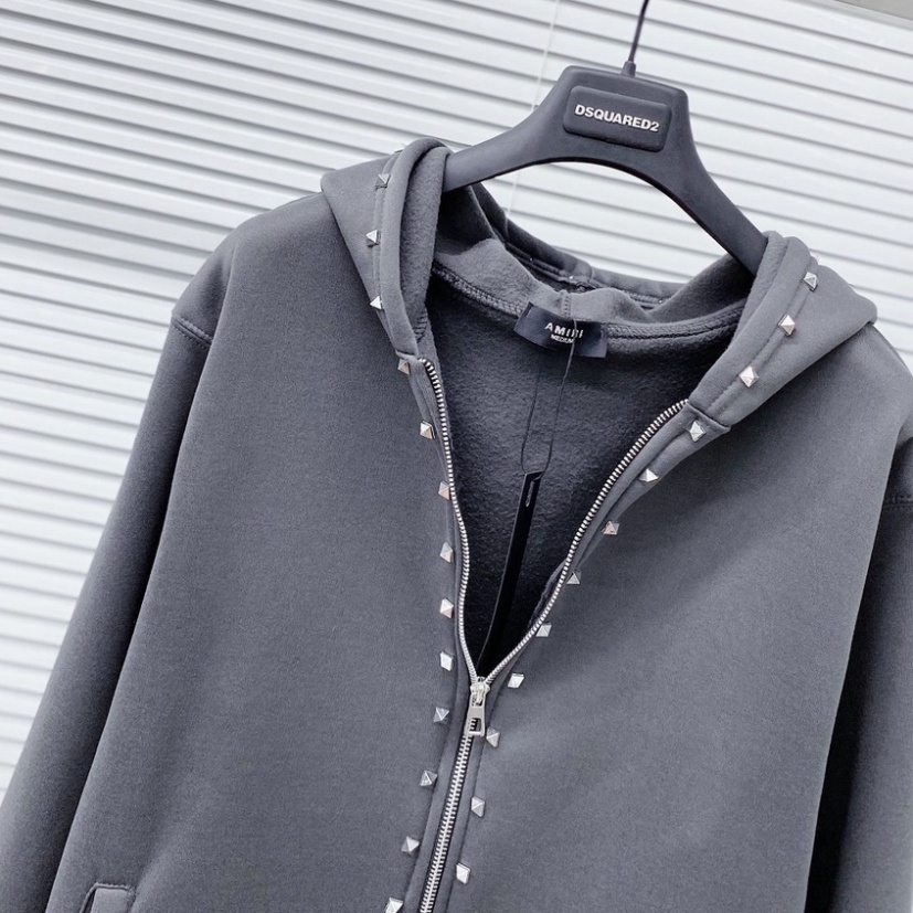 🔥Hot🔥 áo khoác bên ngoài Đinh đính kèm đá Cao Cấp, Ao Hoodie Nỉ Dáng Unisex Mẫu Trend 2022 Vip111