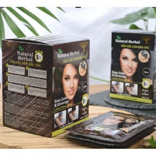 Dầu gội phủ bạc herbal gội là nâu - gội là đen