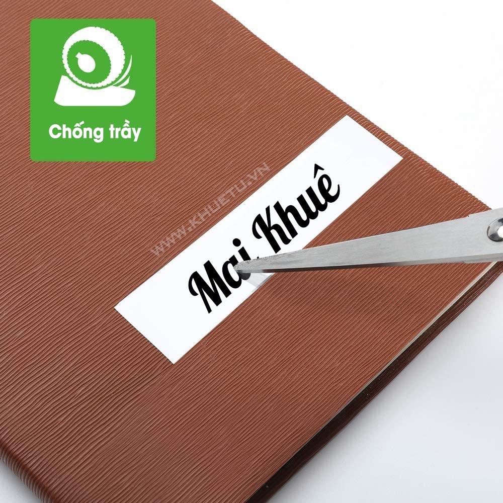 Băng nhãn HZe màu đỏ , khổ 6-36 mm dùng cho máy in nhãn Brother