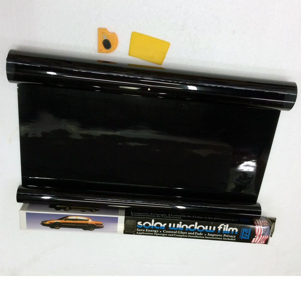 1 Cuộn Phim Màu Đen Dán Kính Cửa Sổ Xe Hơi 50Cmx300Cm VLT 5%