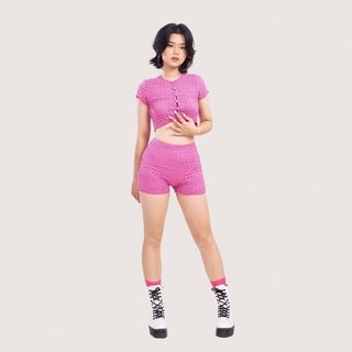 Set croptop vải xốp - FLUFFY SET