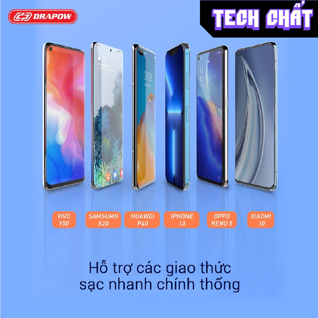 Ổ cắm điện tích hợp củ sạc nhanh 65w sk24 type c chính hãng Drapow nhiều công nghệ sạc nhanh nhất SK 24 tech chất