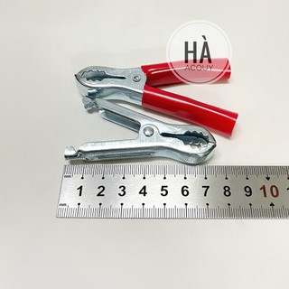 Kẹp Acquy Cá Sấu Xi Đỏ Đen 50A - 7.5Cm -1 cặp